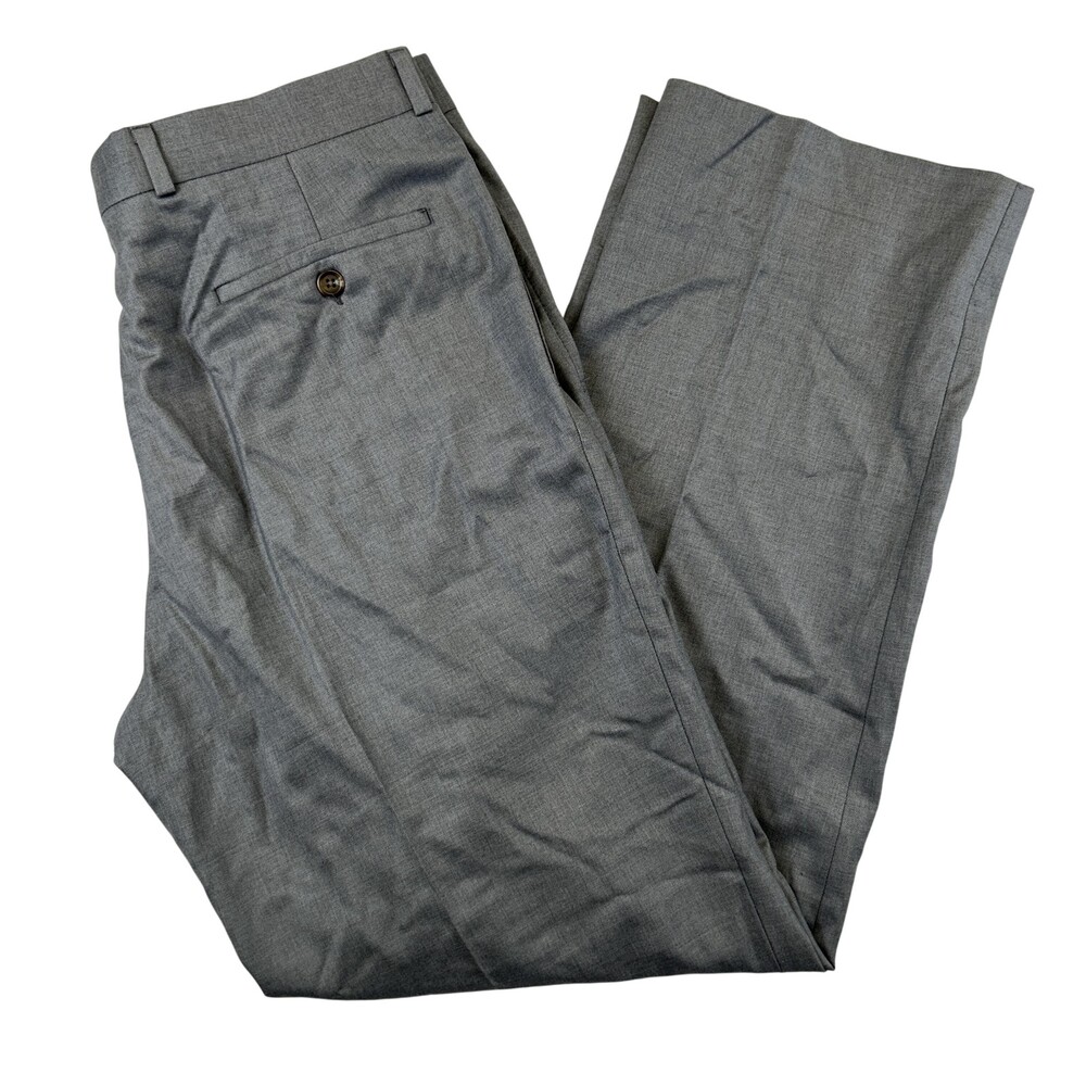 Vintage Ralph Lauren Dress Pants Men's 34x31 Wool Cashmere Pleated Classic Gray